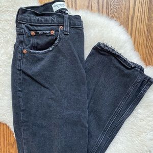 Abercrombie curve love straight leg jeans